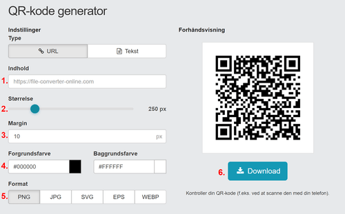 Hvordan opretter jeg en statisk QR-kode gratis?